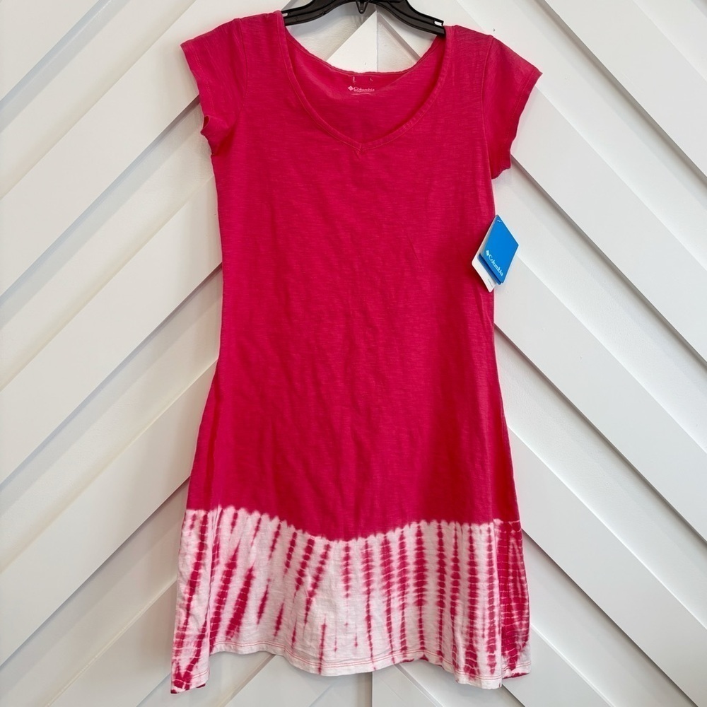 NWT Columbia Women's Daisy Fields Cover Up In Tie Dye Pink Size XS